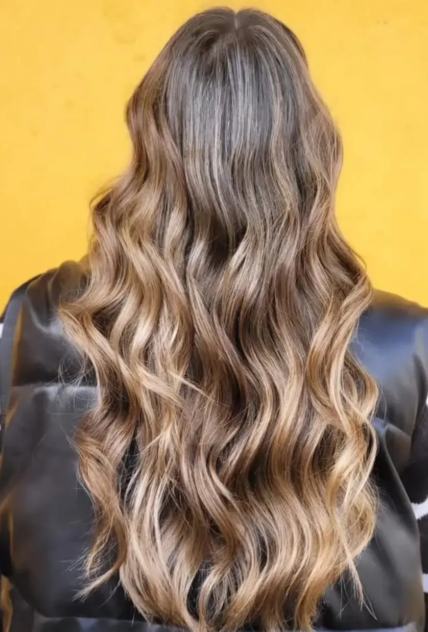 Balayage hecho en el salón